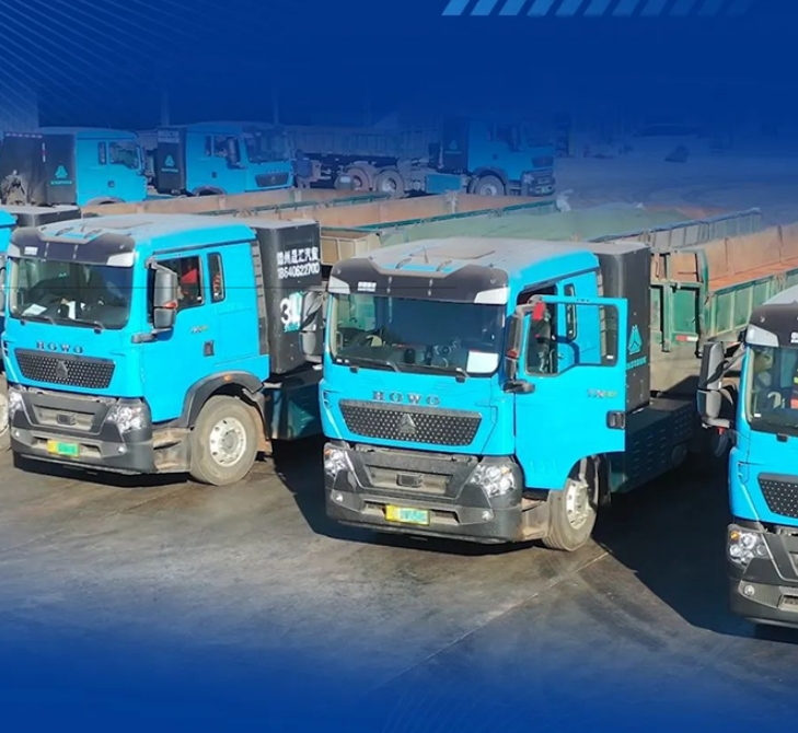 看100多台中国重汽豪沃新能源重卡如何铺就生财之道！